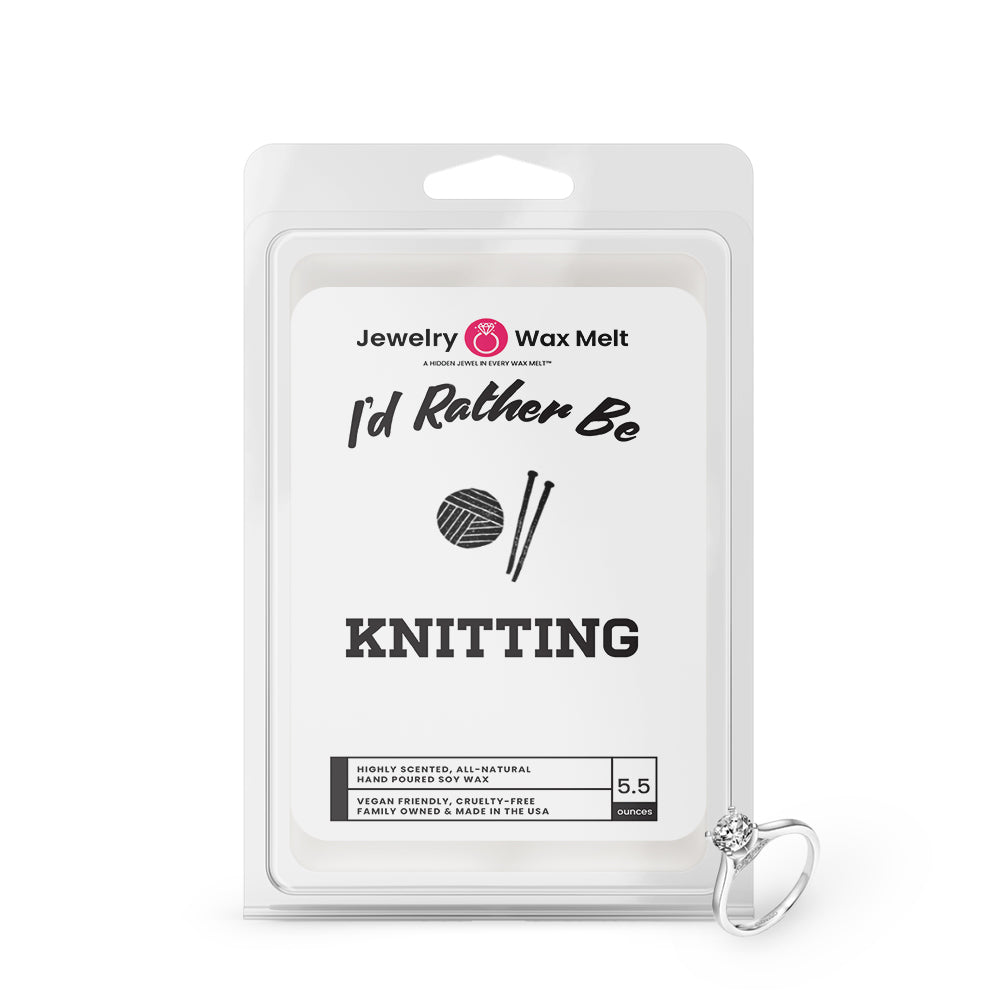 I'd rather be Knitting Jewelry Wax Melts