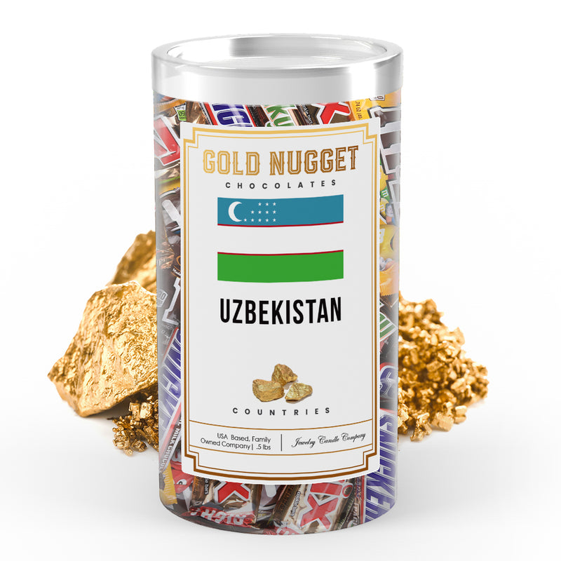 Uzbekistan Countries Gold Nugget Chocolates