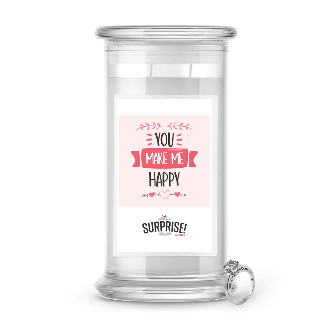 You Make Me Happy | Valentine's Day Surprise Jewelry Candles