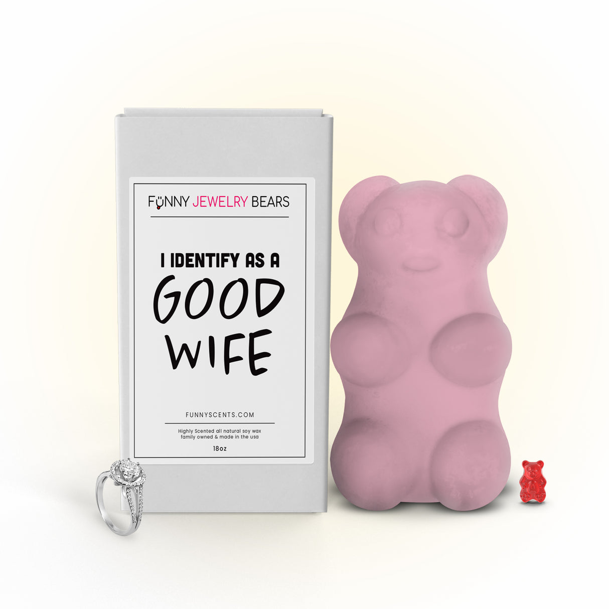 I Identify As a Good Wife Funny Jewelry Bear Wax Melts