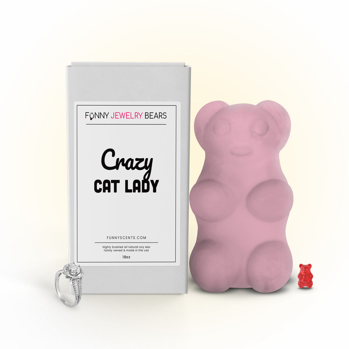 Crazy Cat Lady Funny Jewelry Bear Wax Melts