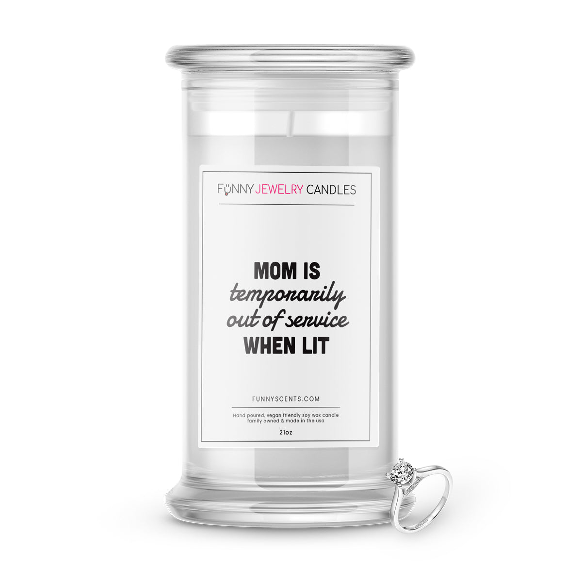 Mom is temporarily out of service when lit Jewelry Funny Candles