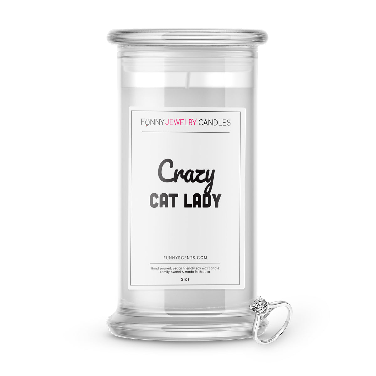 Crazy Cat Lady Jewelry Funny Candles