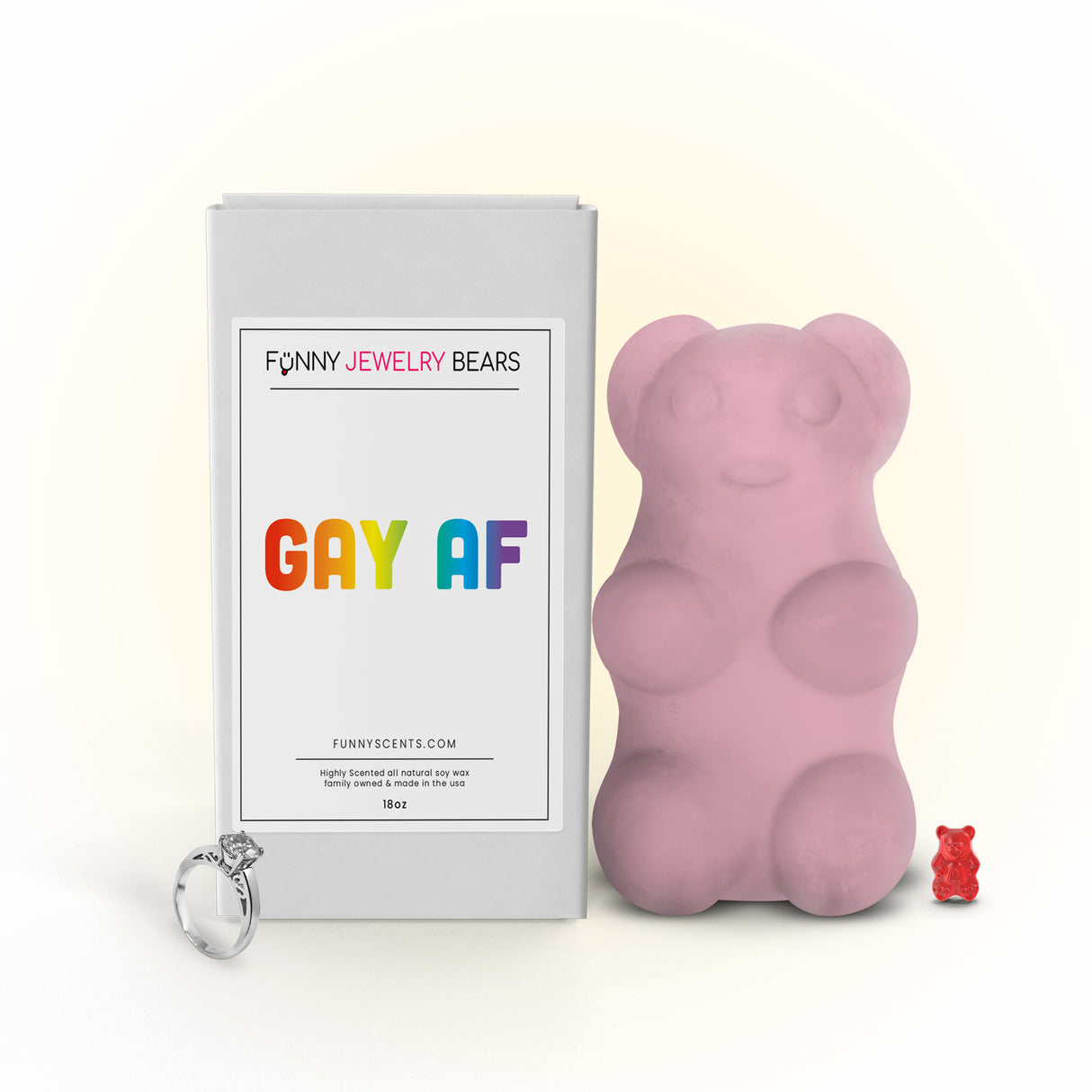 Gay AF Funny Jewelry Bear Wax Melts