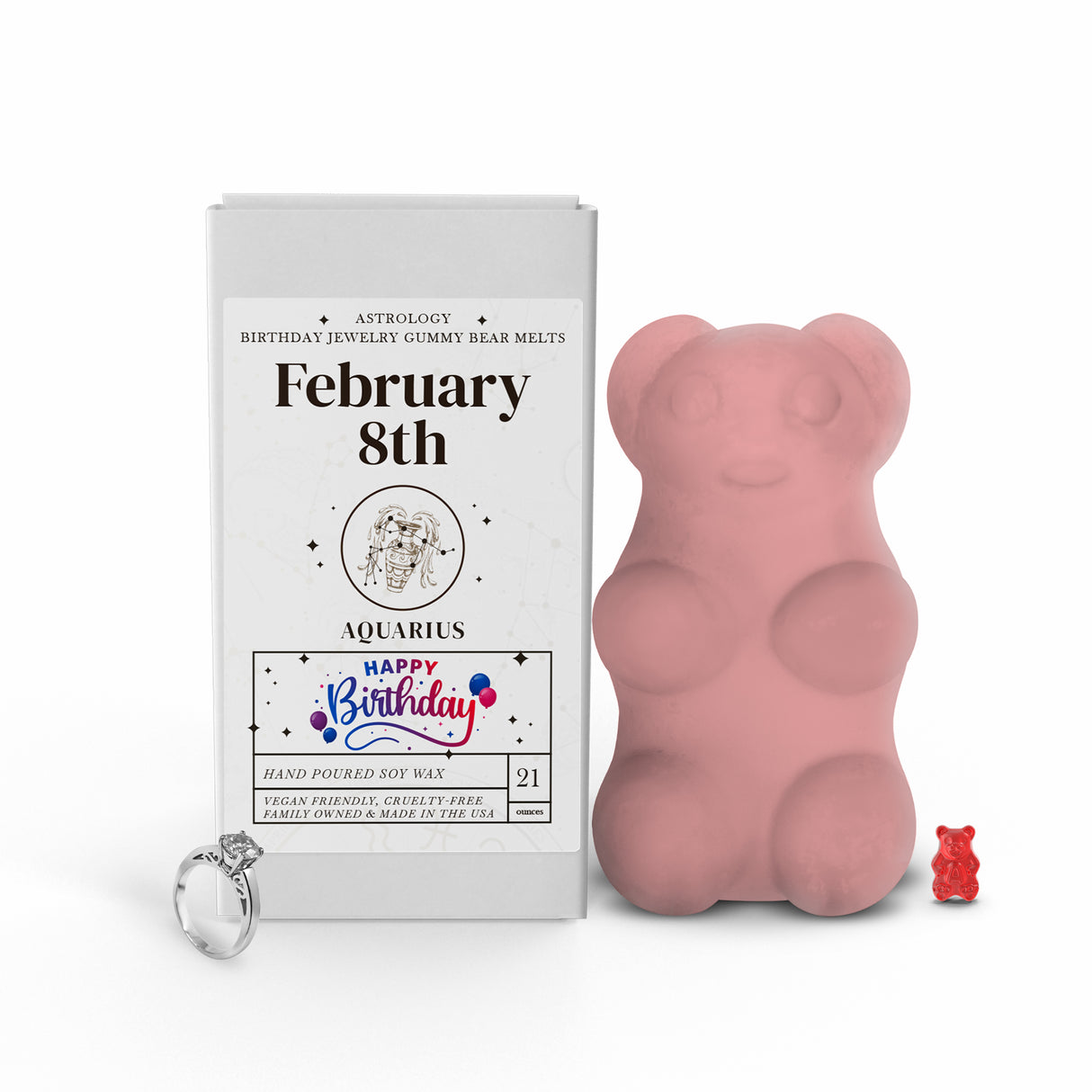 AQUARIUS | GUMMY Bear Astrology Birthday Jewelry Wax Melts