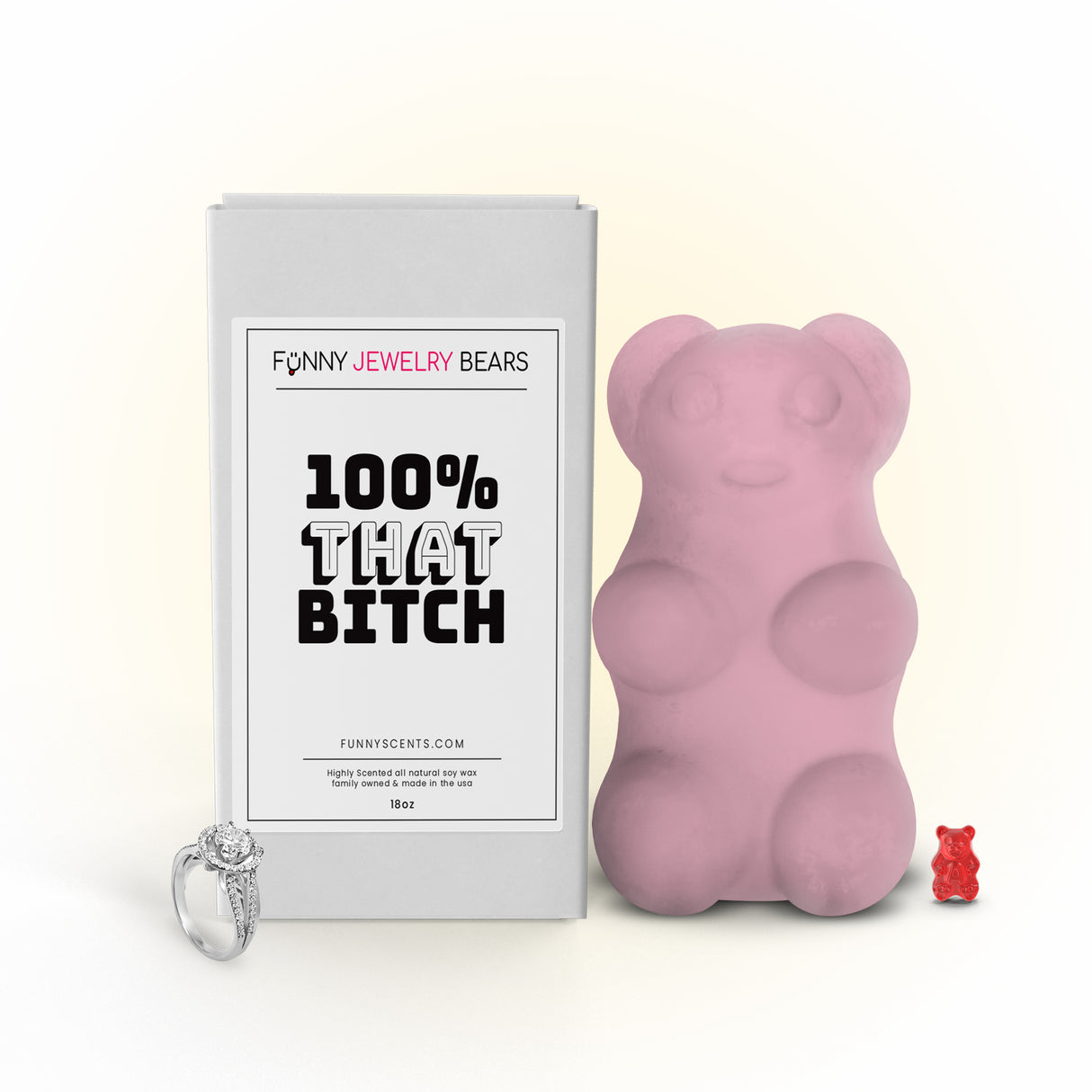 100% that bitch Funny Jewelry Bear Wax Melts