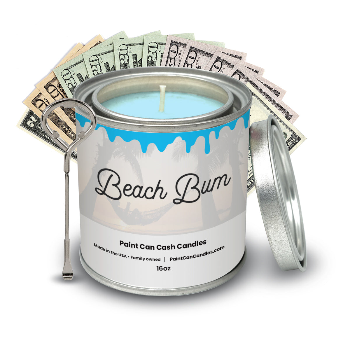 Beach Bum - Paint Can Cash Candles