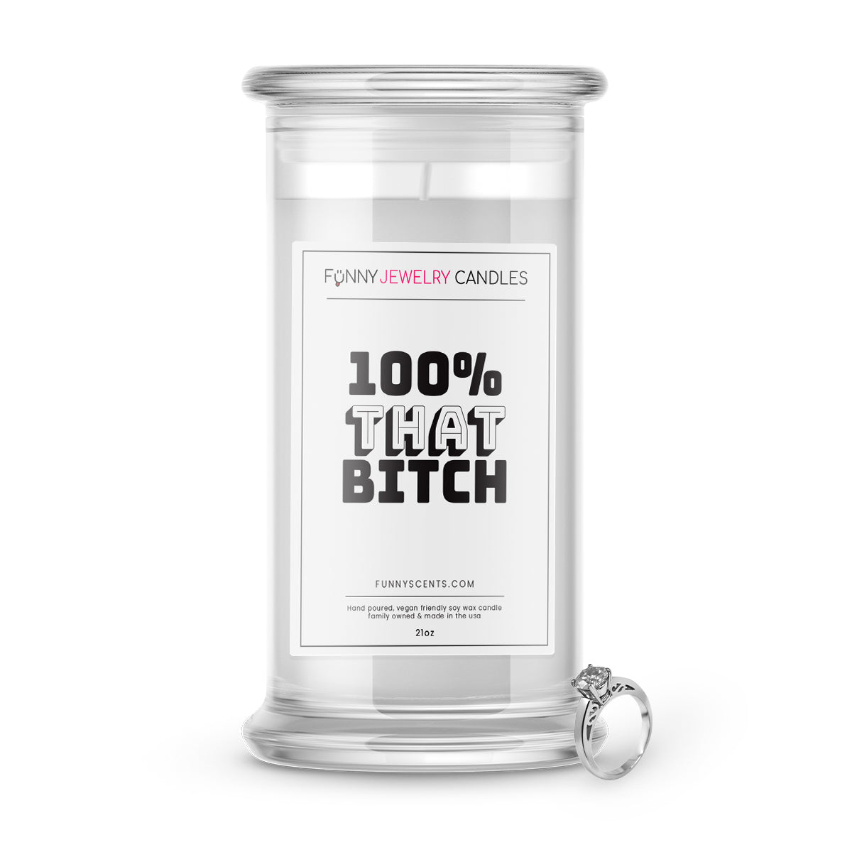 100% that bitch Jewelry Funny Candles