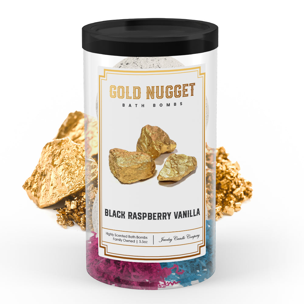 Black Raspberry Vanilla Gold Nugget Bath Bombs