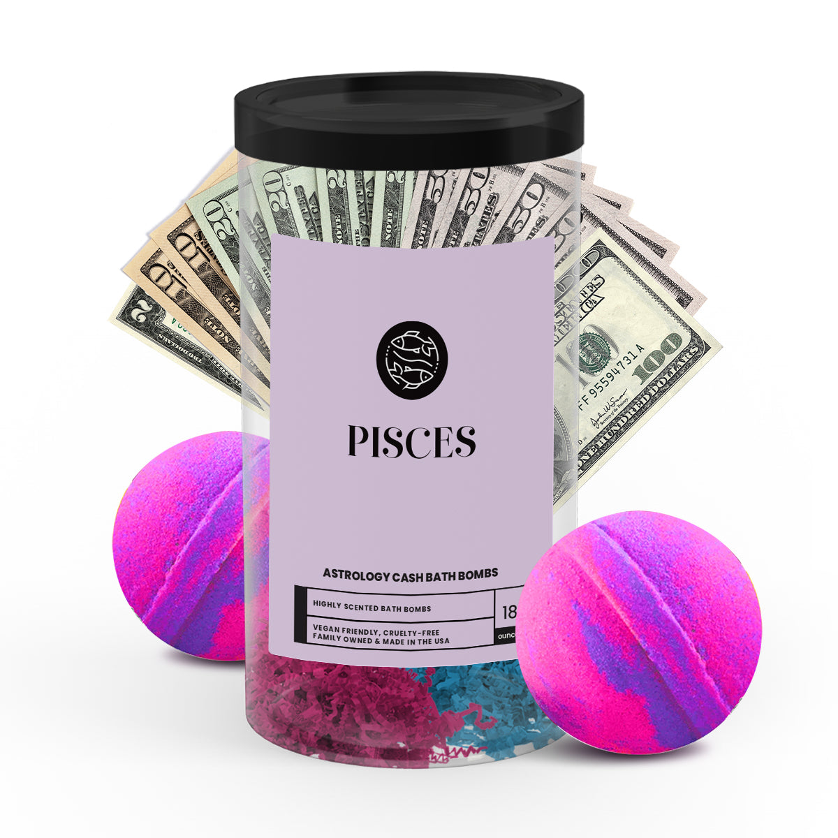 Pisces Astrology Cash Bath Bombs