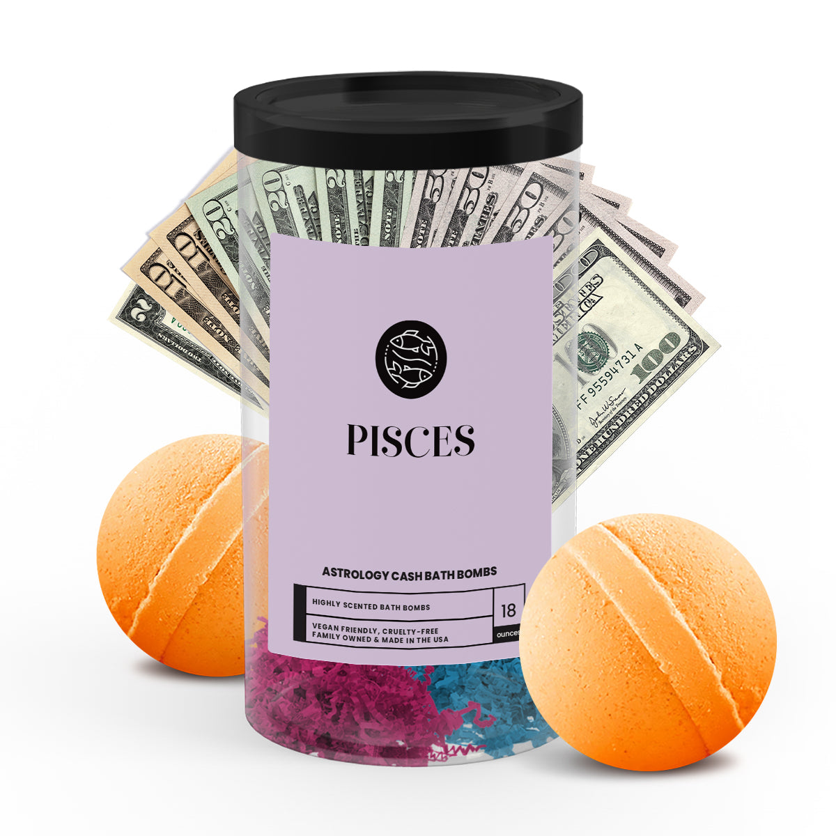 Pisces Astrology Cash Bath Bombs