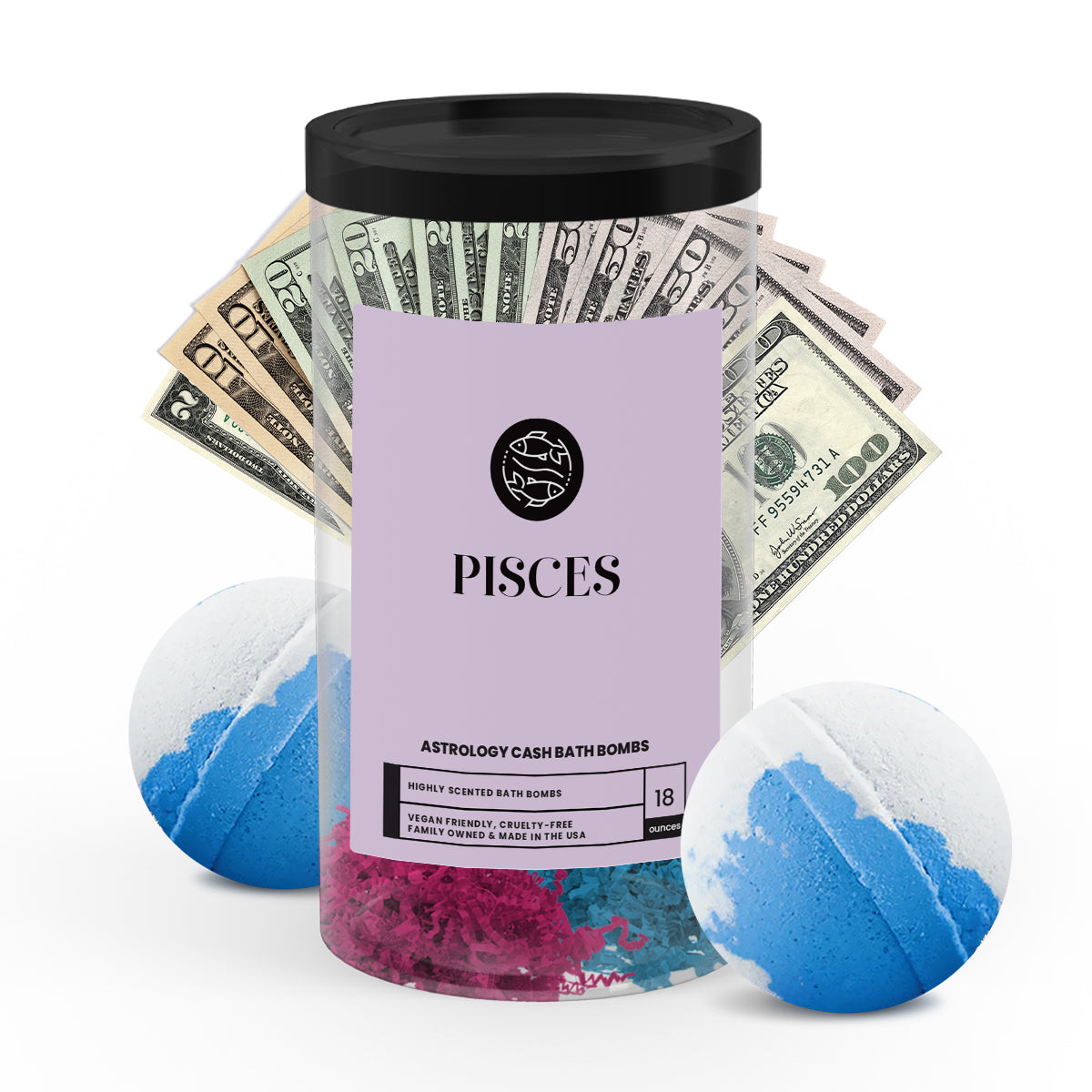 Pisces Astrology Cash Bath Bombs