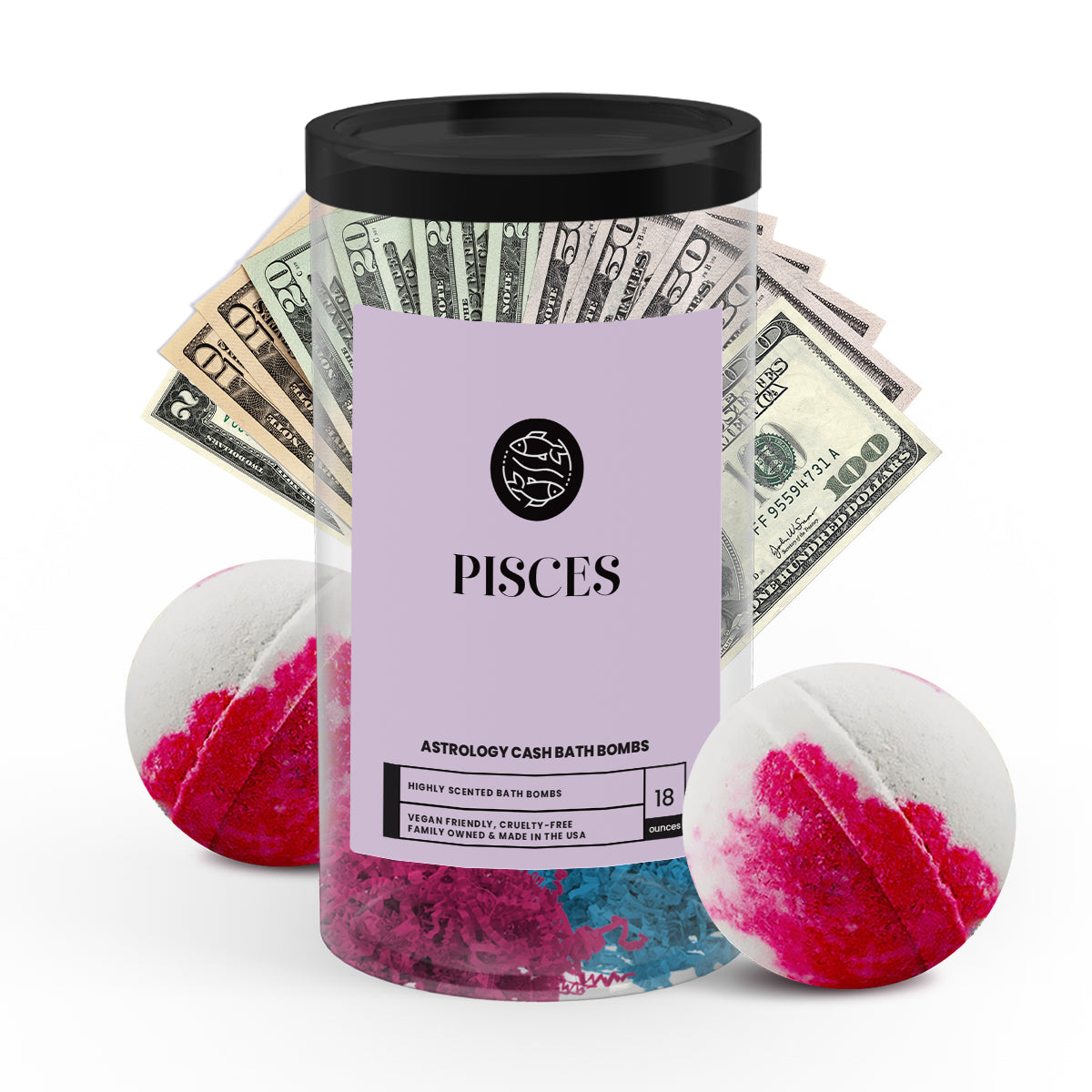 Pisces Astrology Cash Bath Bombs