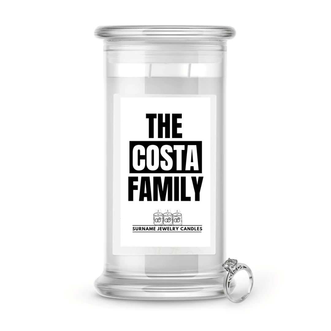 The Costa Family | Surname Jewelry Candles