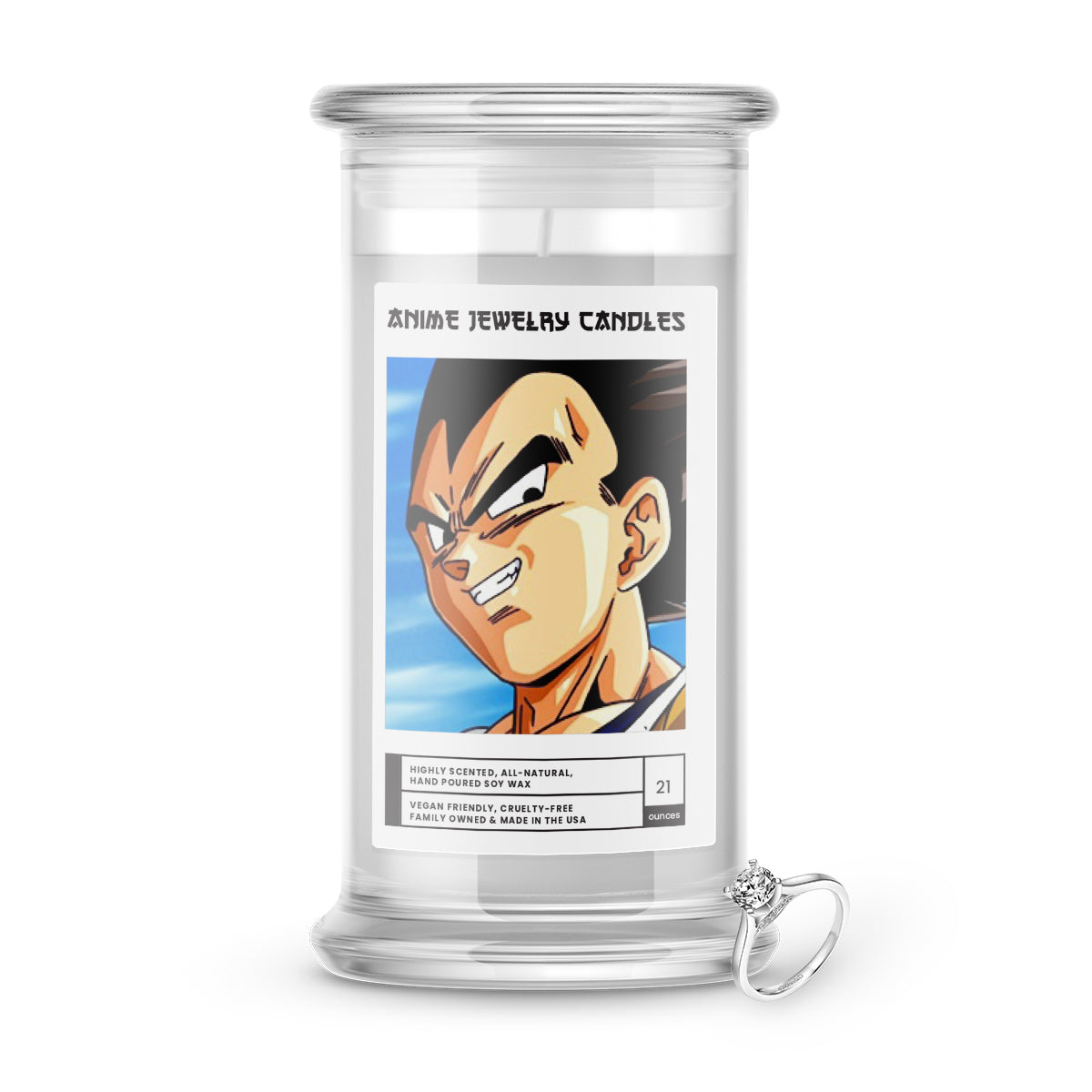 Vegeta | Anime Jewelry Candles