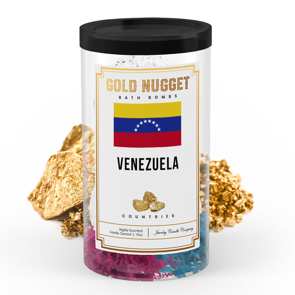 Venezuela Countries Gold Nugget Bath Bombs