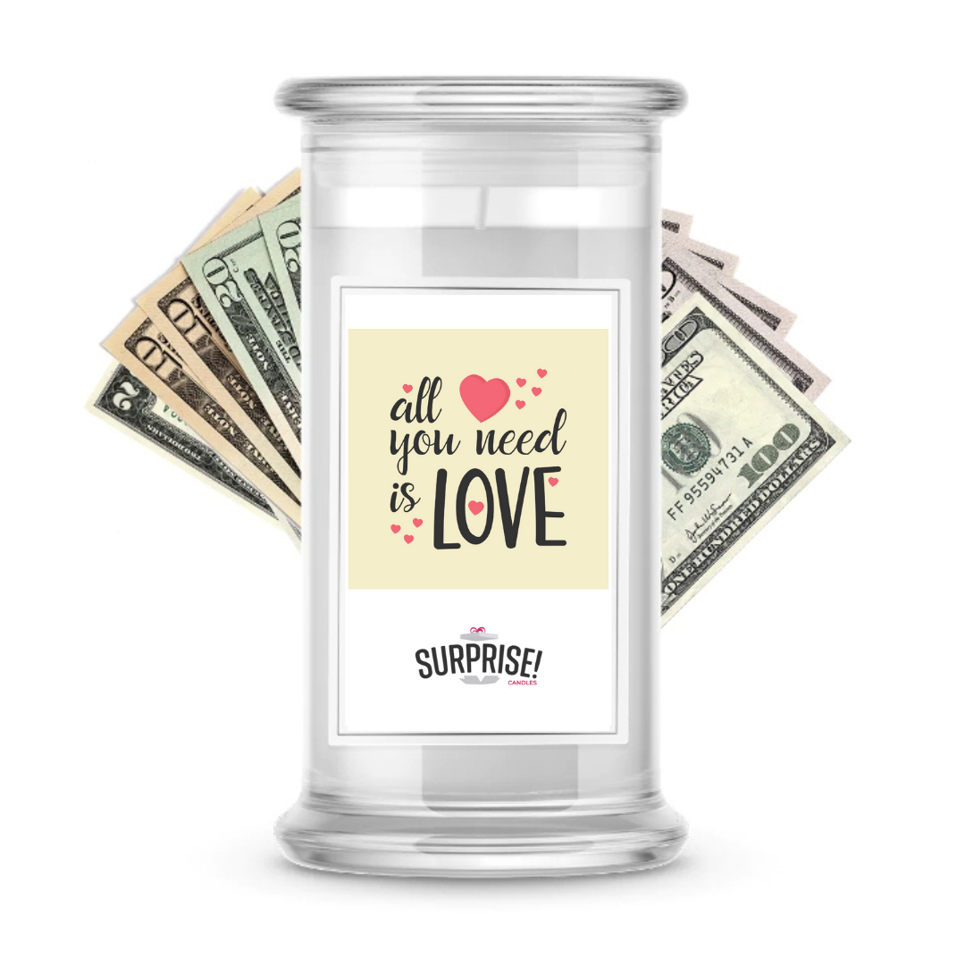 All You Need is Love | Valentine's Day Surprise Cash Candles