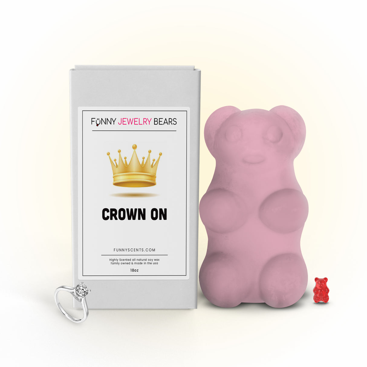 Crown On Funny Jewelry Bear Wax Melts