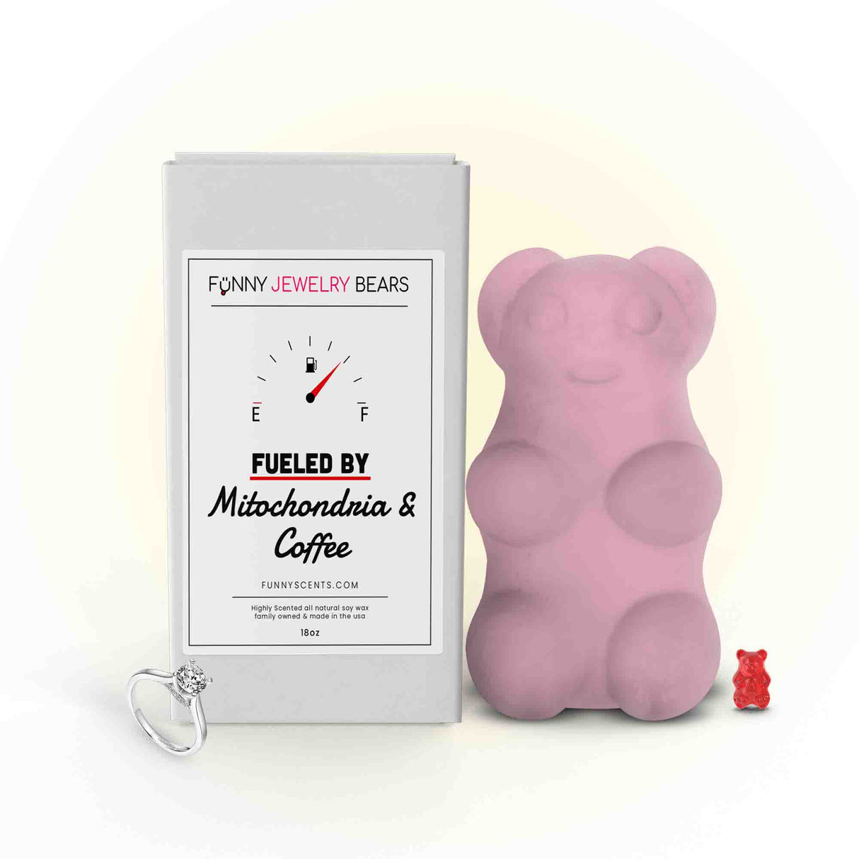 Fueled By Mitochondria and Coffee Funny Jewelry Bear Wax Melts