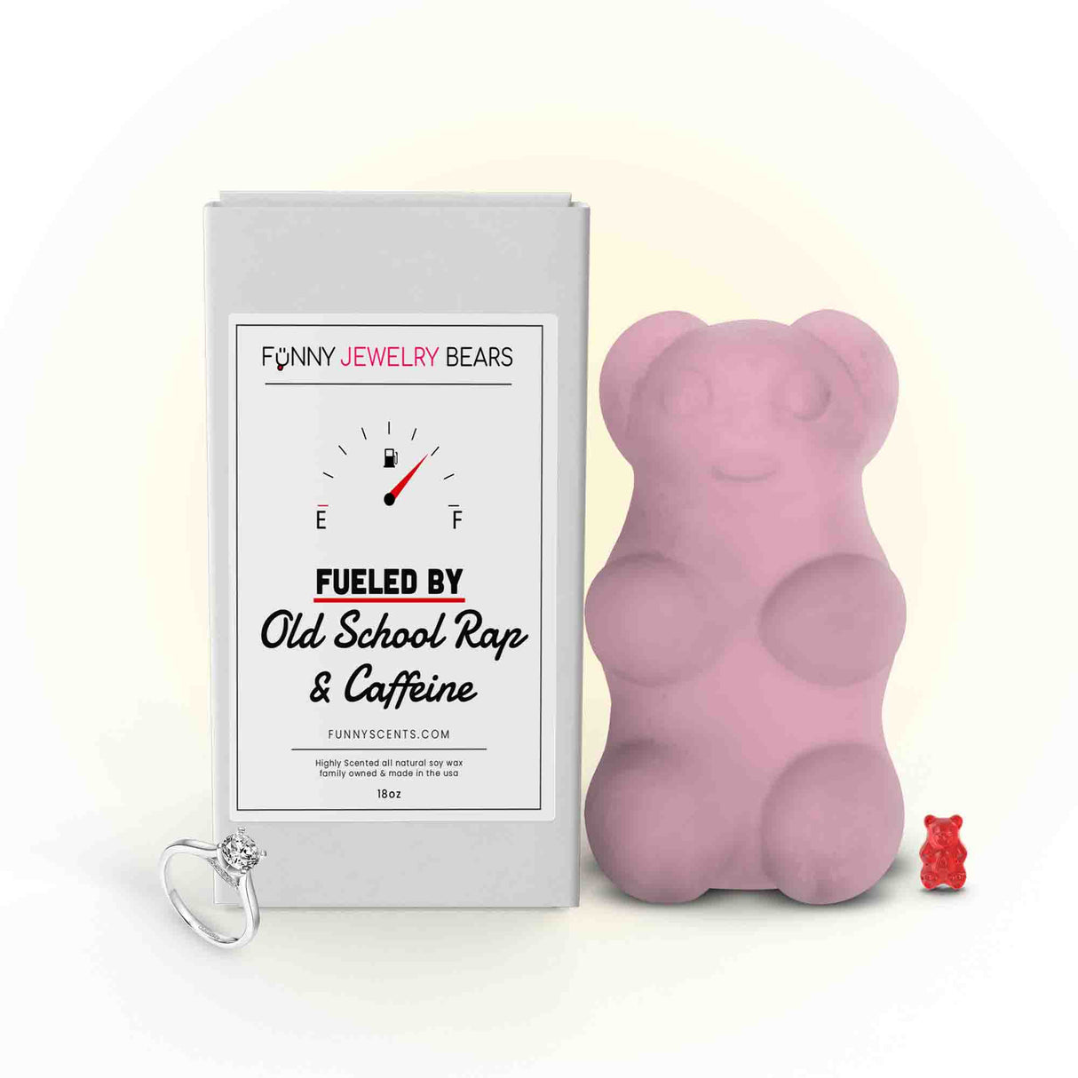 Fueled By Old School Rap and Caffeine Funny Jewelry Bear Wax Melts