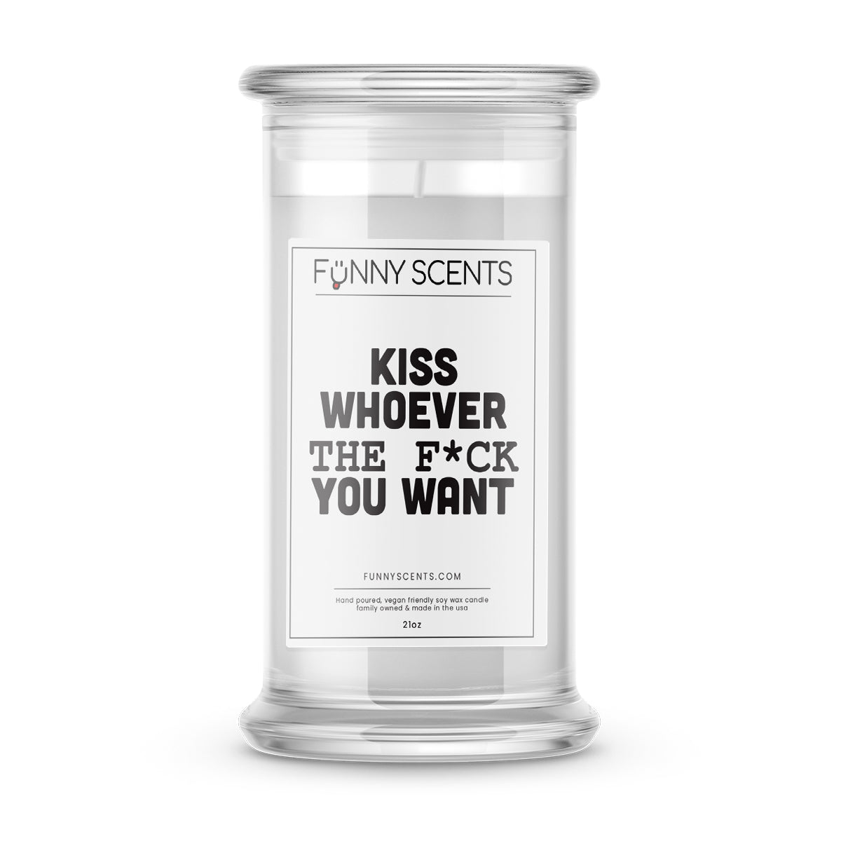 Kiss whoever the F*ck you want Funny Candles