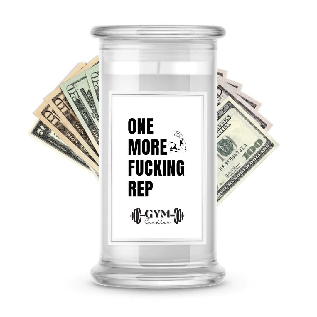 One more Fucking Rep | Cash Gym Candles