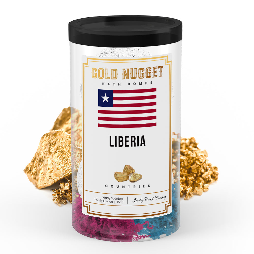 Liberia Countries Gold Nugget Bath Bombs
