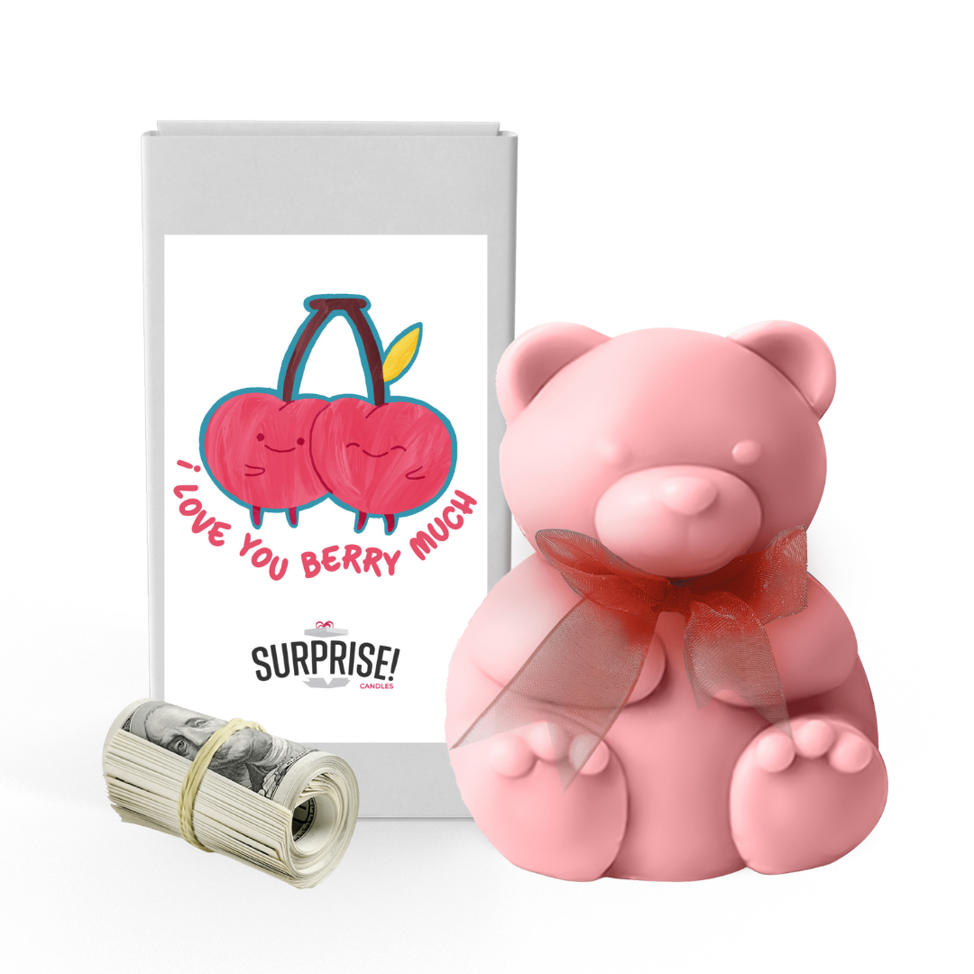 I Love You Berry Much | Valentines Day Surprise Cash Money Bear Wax Melts