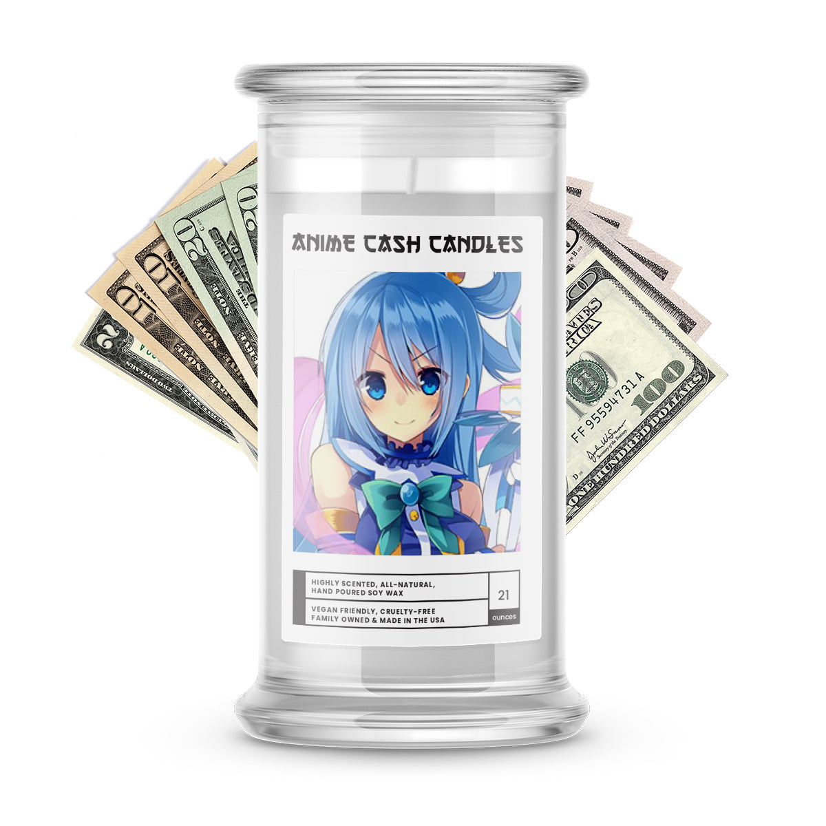 Aqua | Anime Cash Candle