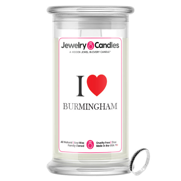 I Love BURMINGHAM Jewelry City Love Candles