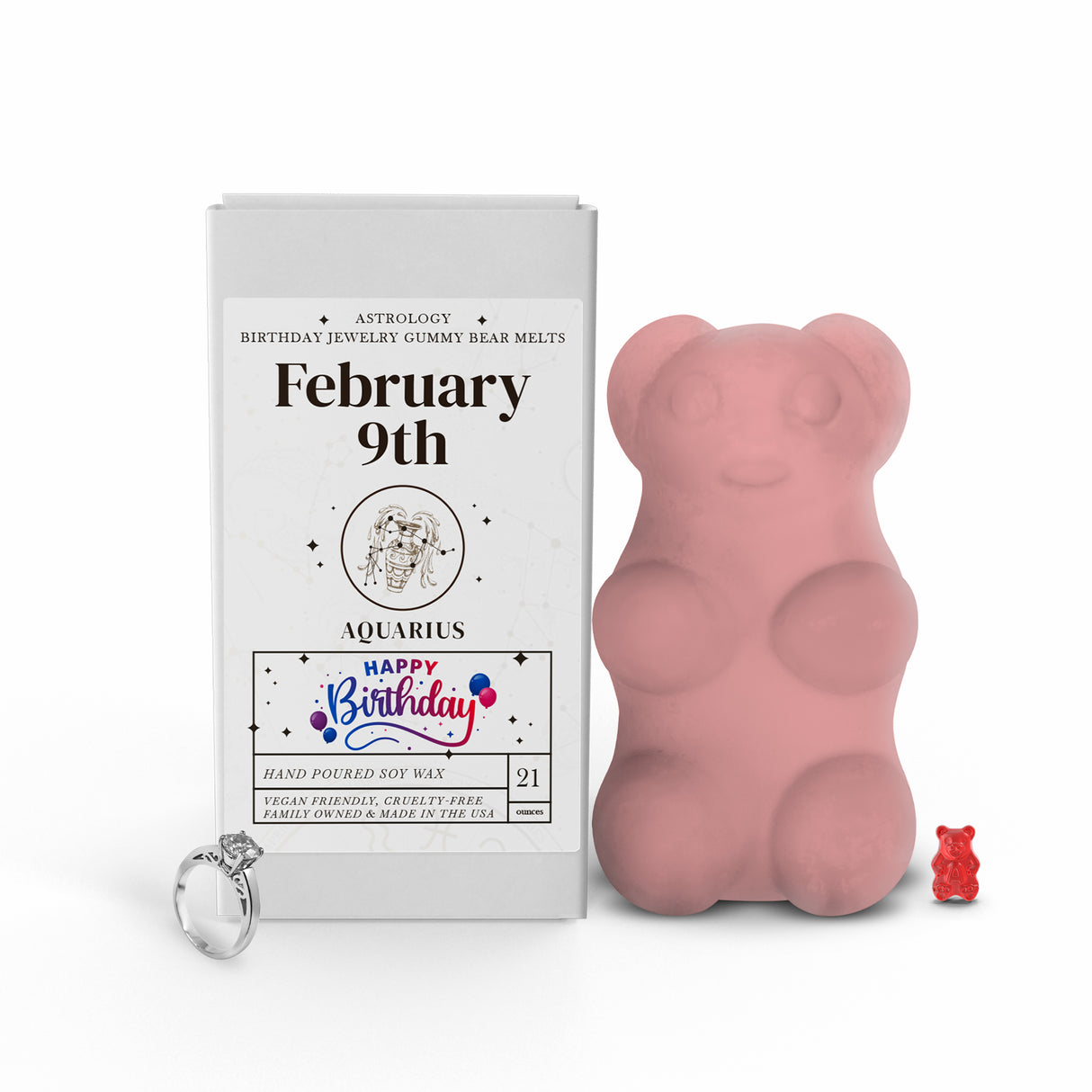 AQUARIUS | GUMMY Bear Astrology Birthday Jewelry Wax Melts