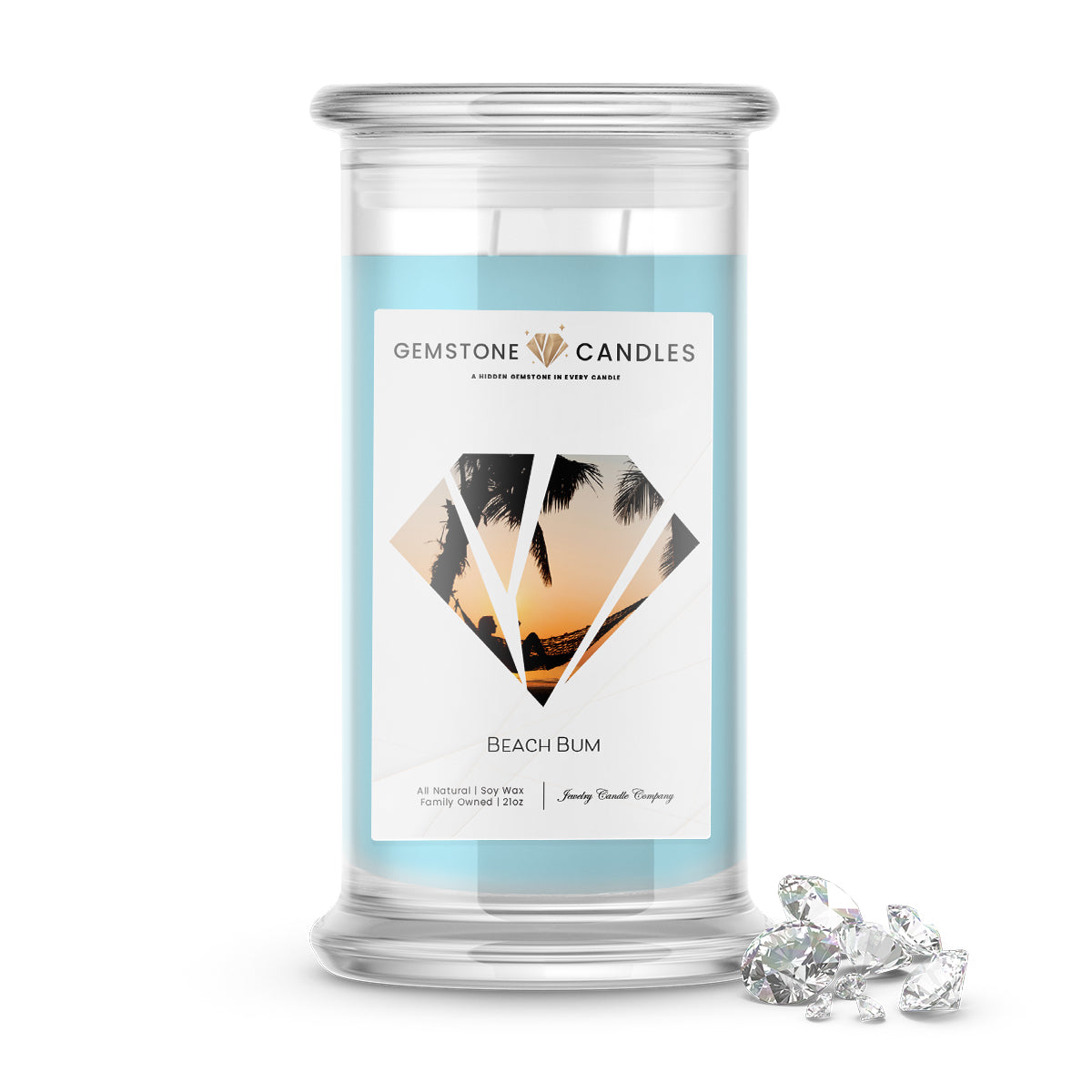 Beach Bum | Gemstone Candles