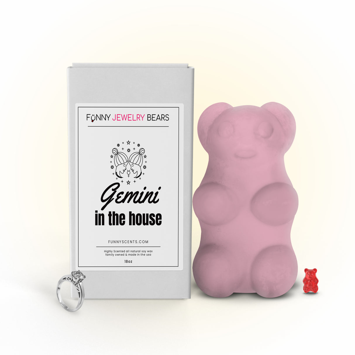 Gemini In the House Funny Jewelry Bear Wax Melts