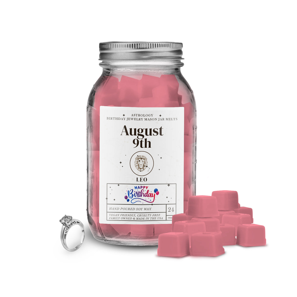 LEO | ASTROLOGY BIRTHDAY JEWELRY MASON JAR MELTS