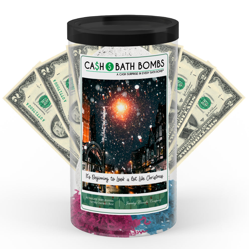 It's Begnning To Look A Lot Like Chrismas Cash Bath Bomb