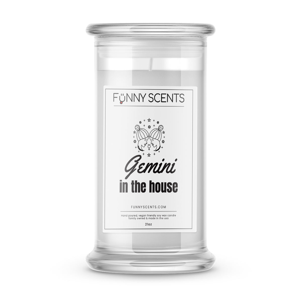 Gemini In the House Funny Candles