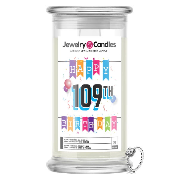Happy 109th Birthday Jewelry Candle
