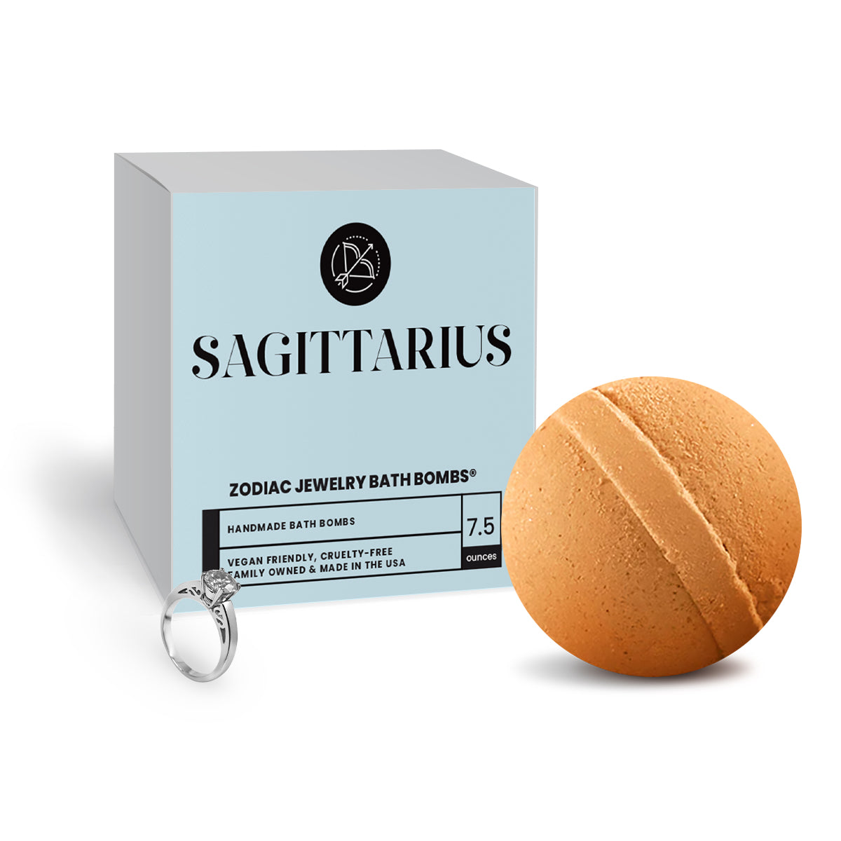 Sagittarius Zodiac Jewelry Bath Bomb