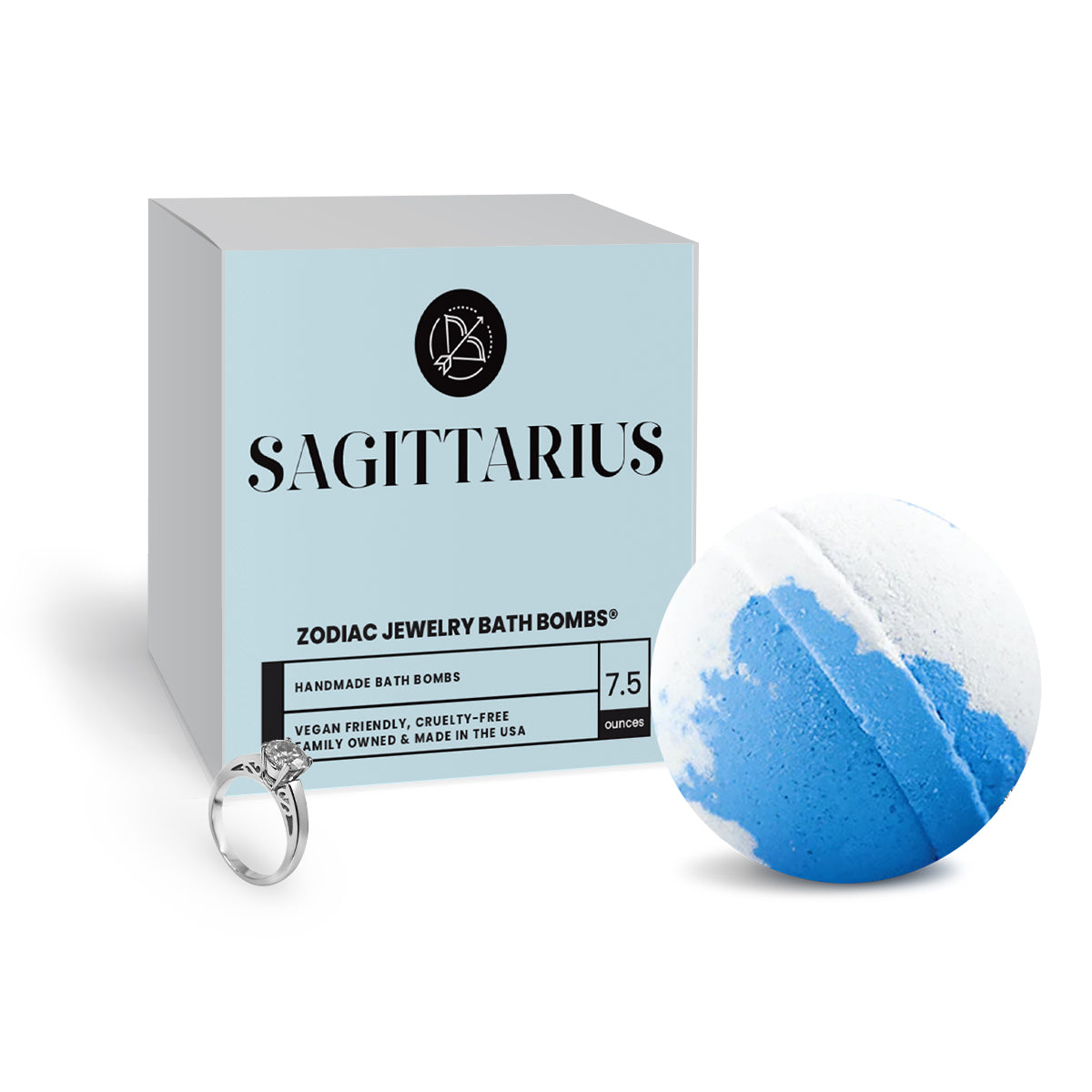 Sagittarius Zodiac Jewelry Bath Bomb