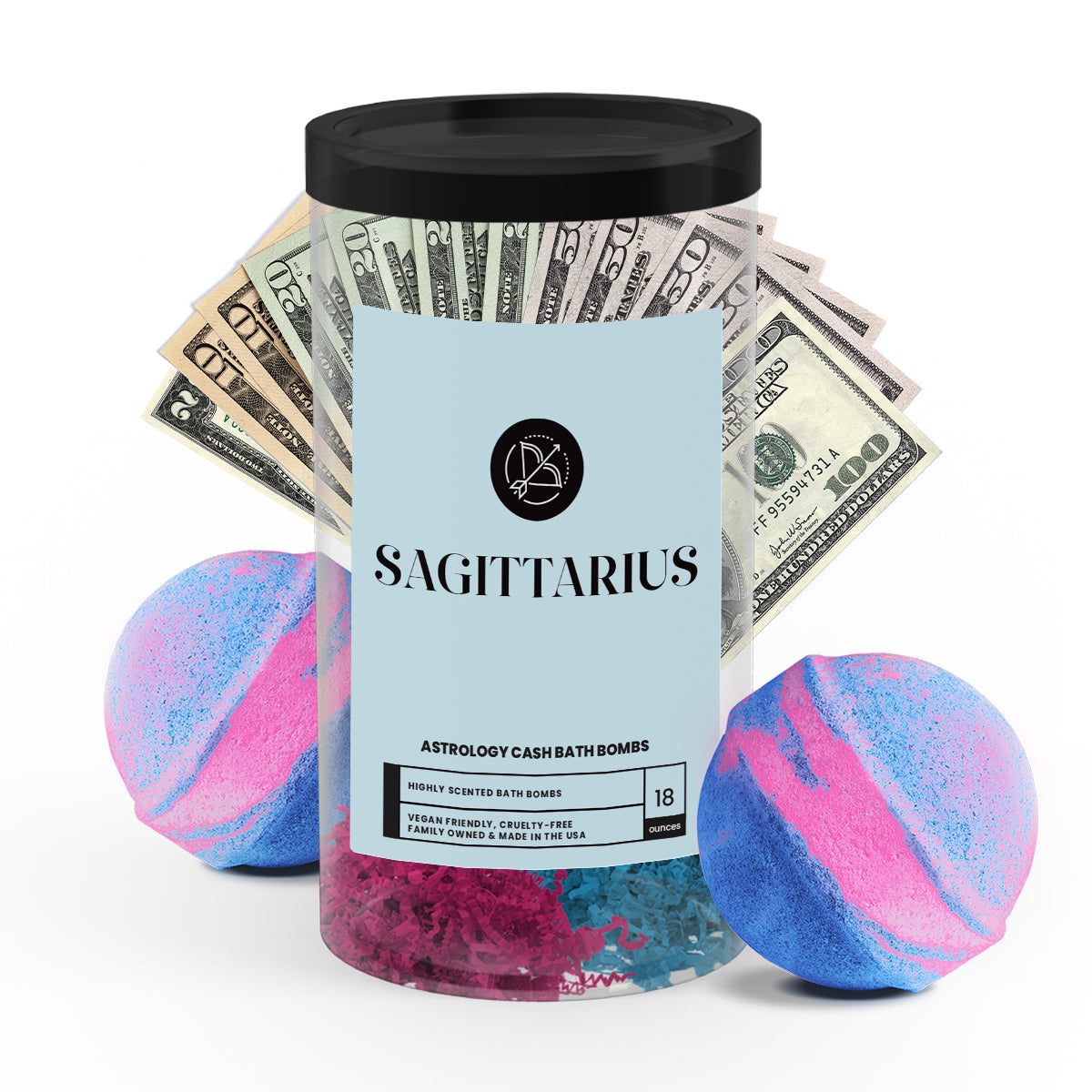 Sagittarius Astrology Cash Bath Bombs