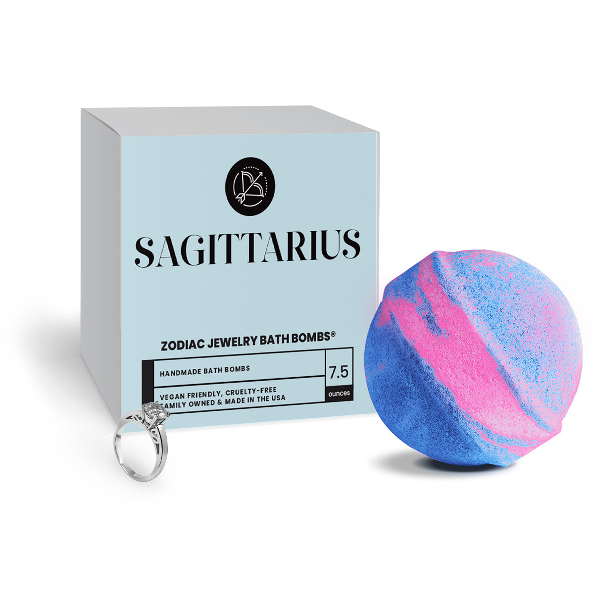 Sagittarius Zodiac Jewelry Bath Bomb