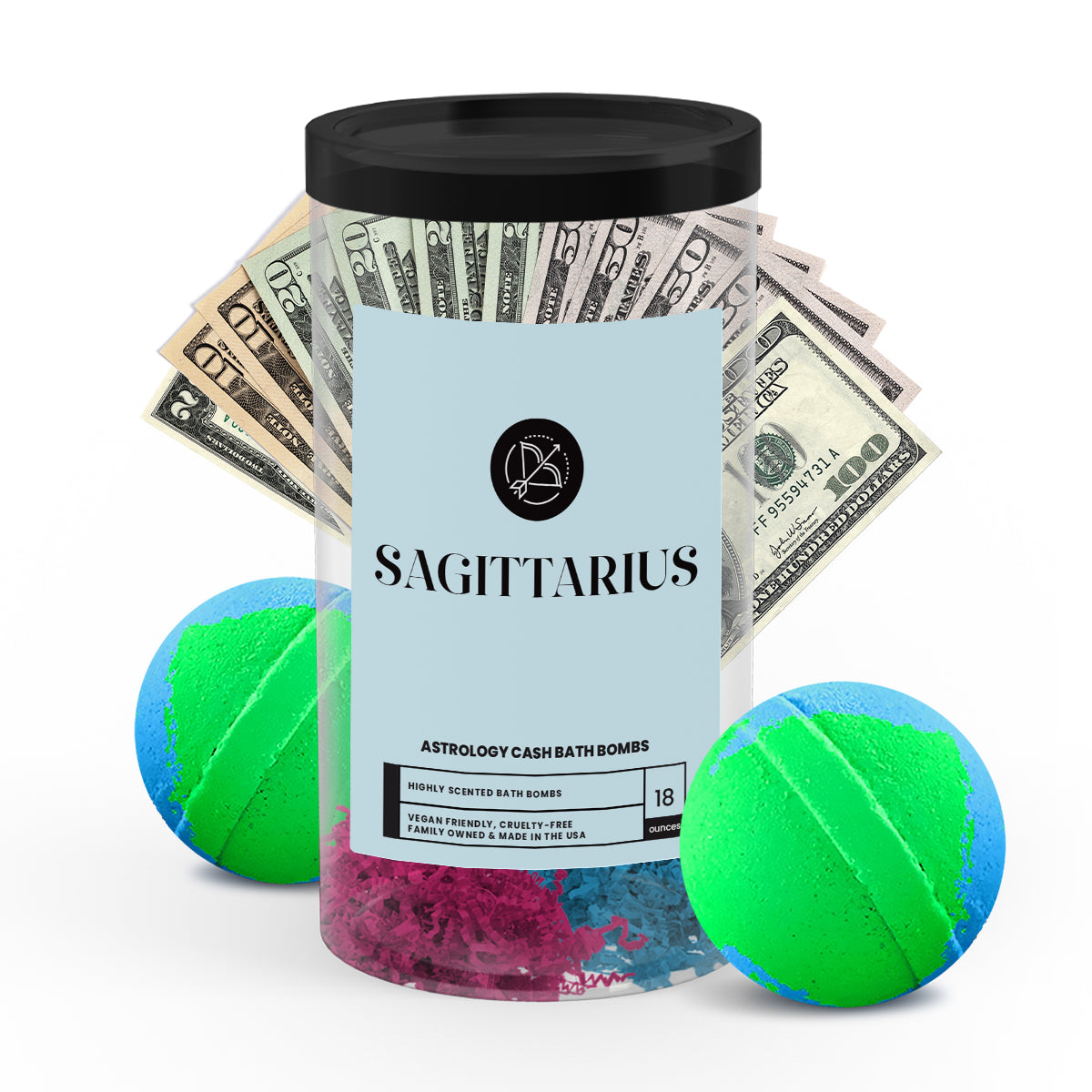 Sagittarius Astrology Cash Bath Bombs