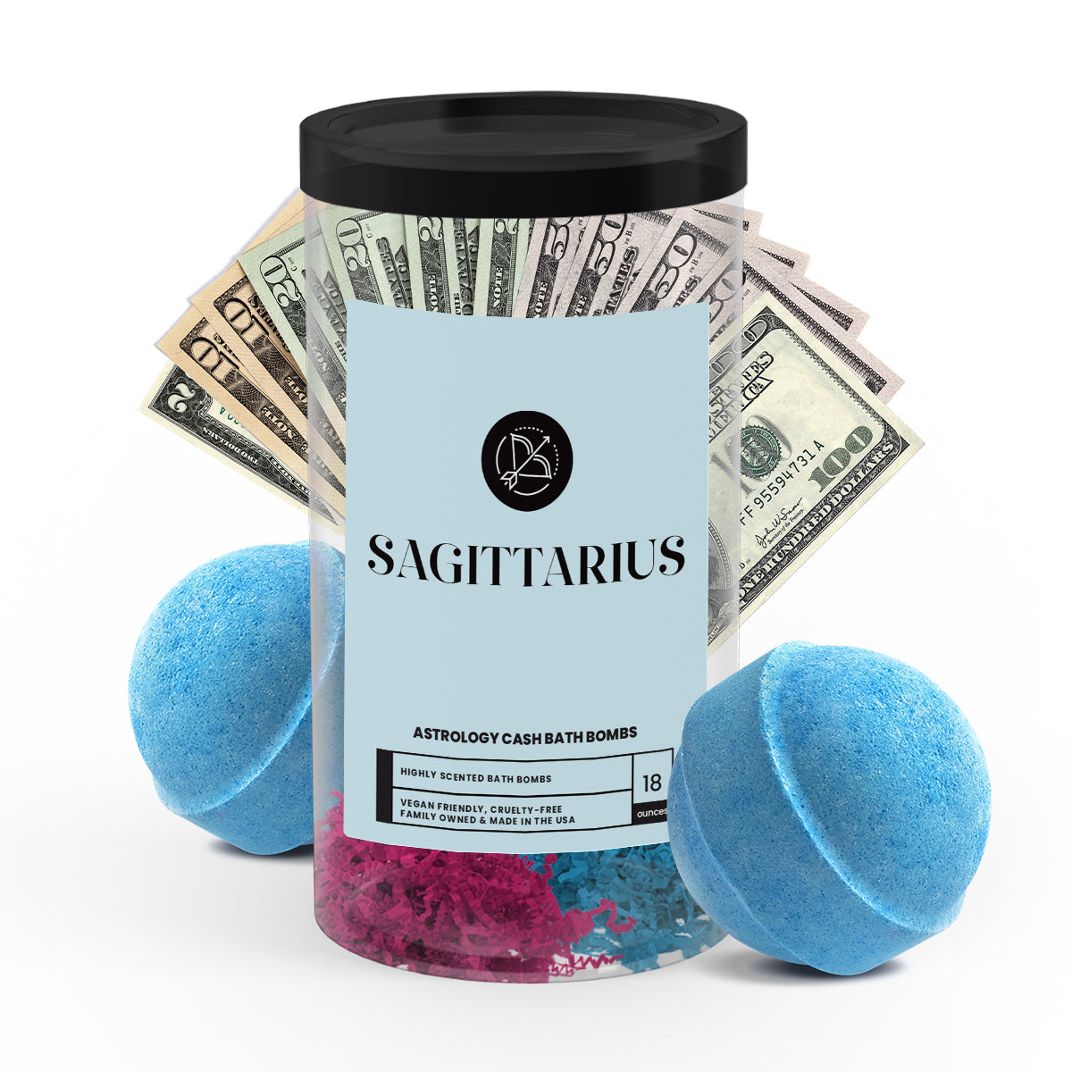 Sagittarius Astrology Cash Bath Bombs