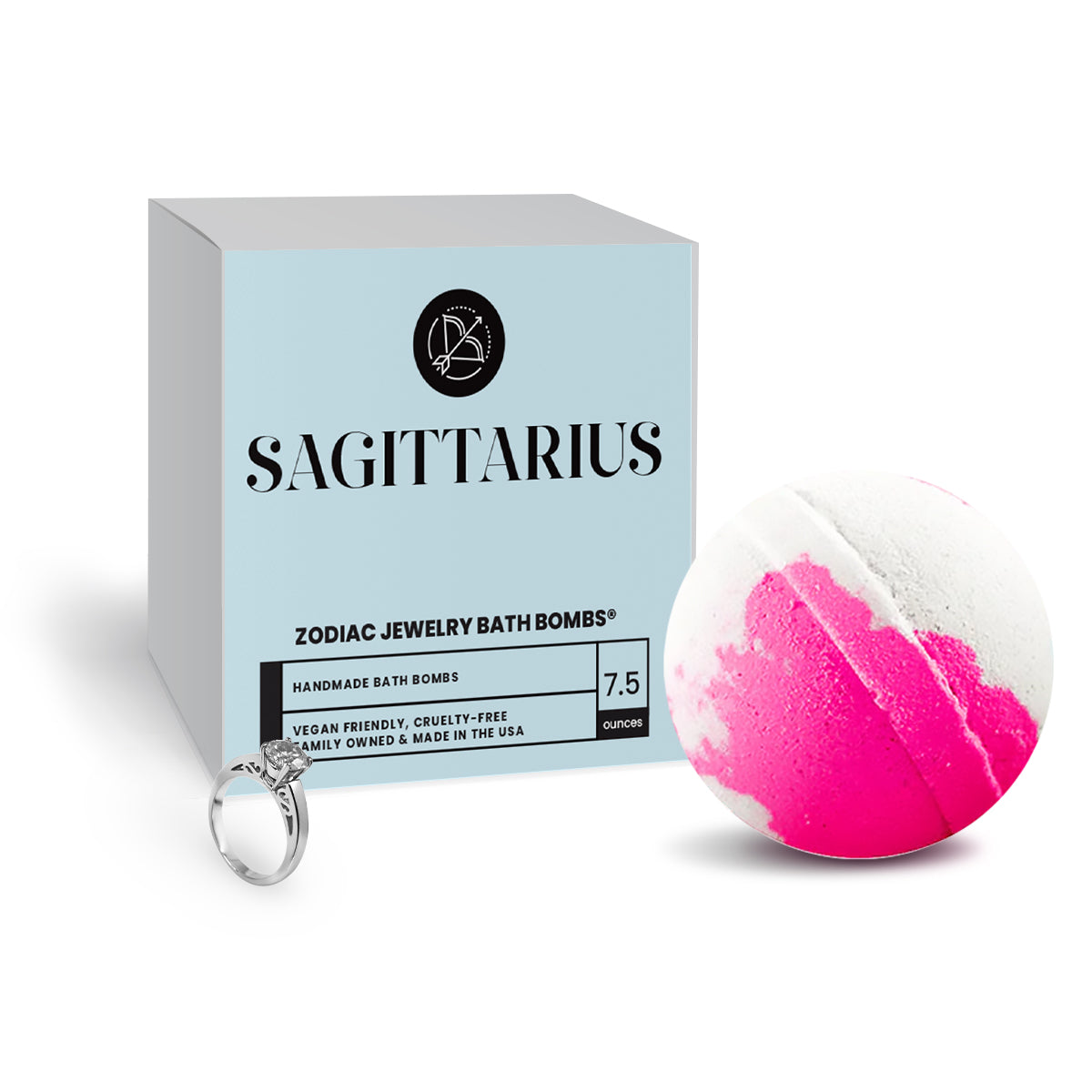 Sagittarius Zodiac Jewelry Bath Bomb