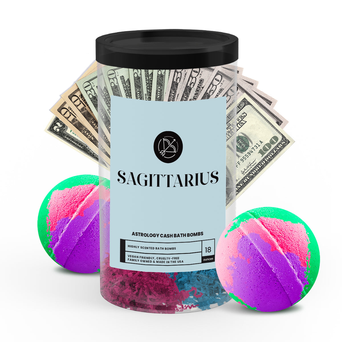 Sagittarius Astrology Cash Bath Bombs