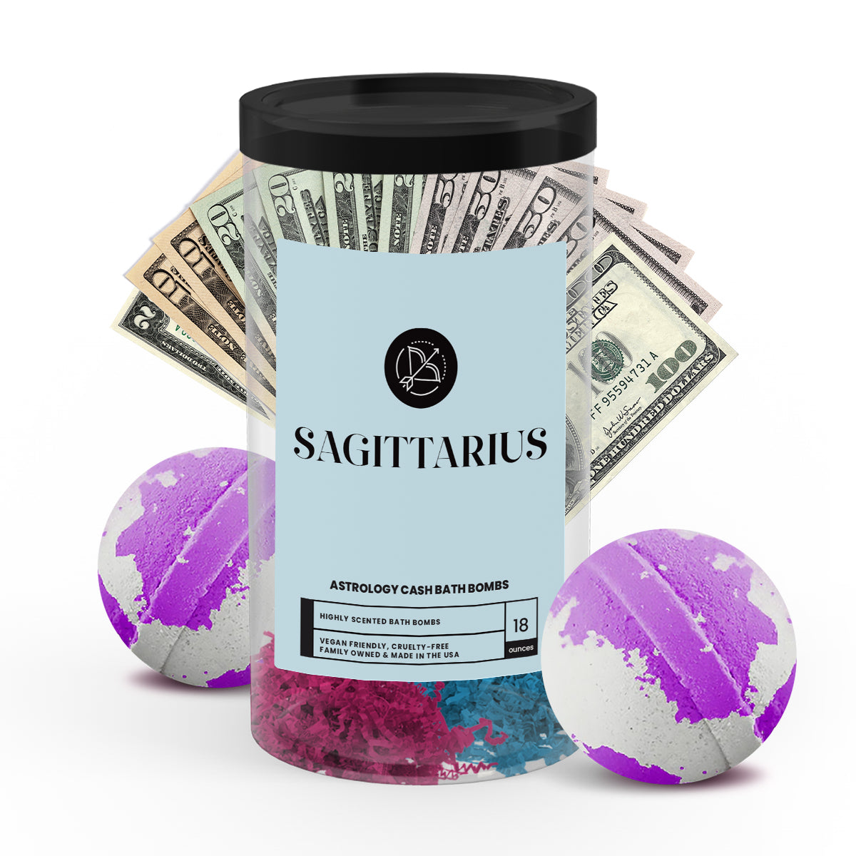 Sagittarius Astrology Cash Bath Bombs