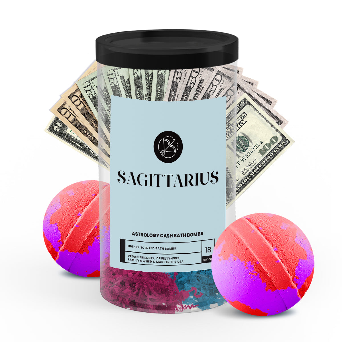 Sagittarius Astrology Cash Bath Bombs