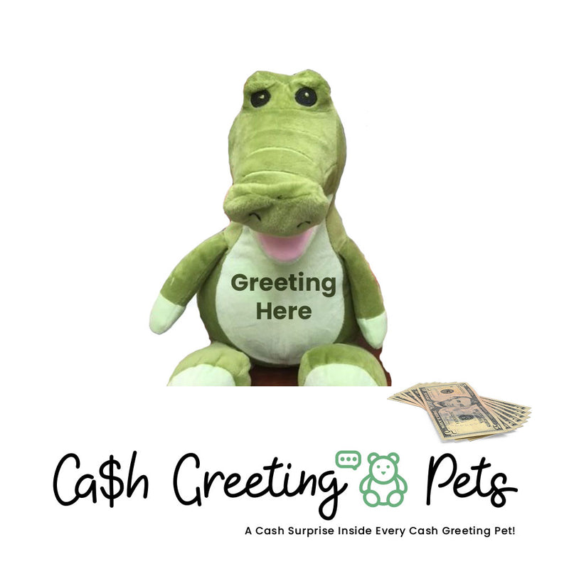 Alligator Cash Greeting Pet
