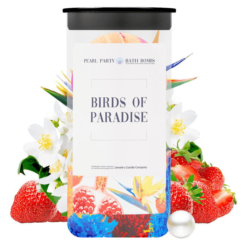 Birds of Paradise Pearl Party Bath Bombs Twin Pack