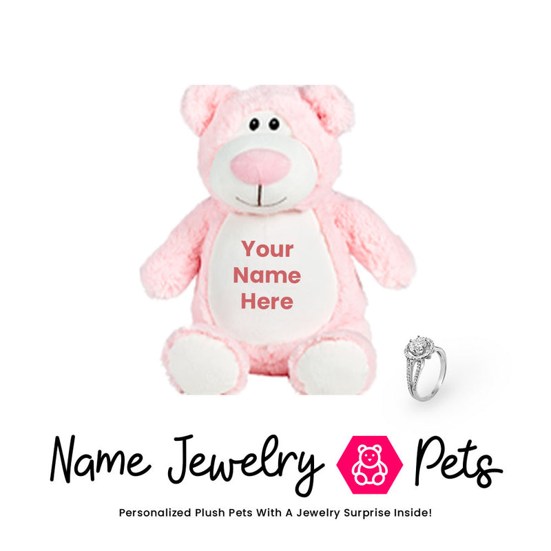 Bear-Pink Name Jewelry  Pet